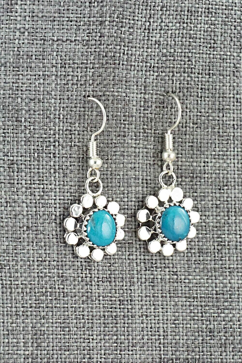 Turquoise & Sterling Silver Earrings - Sandra Parkett
