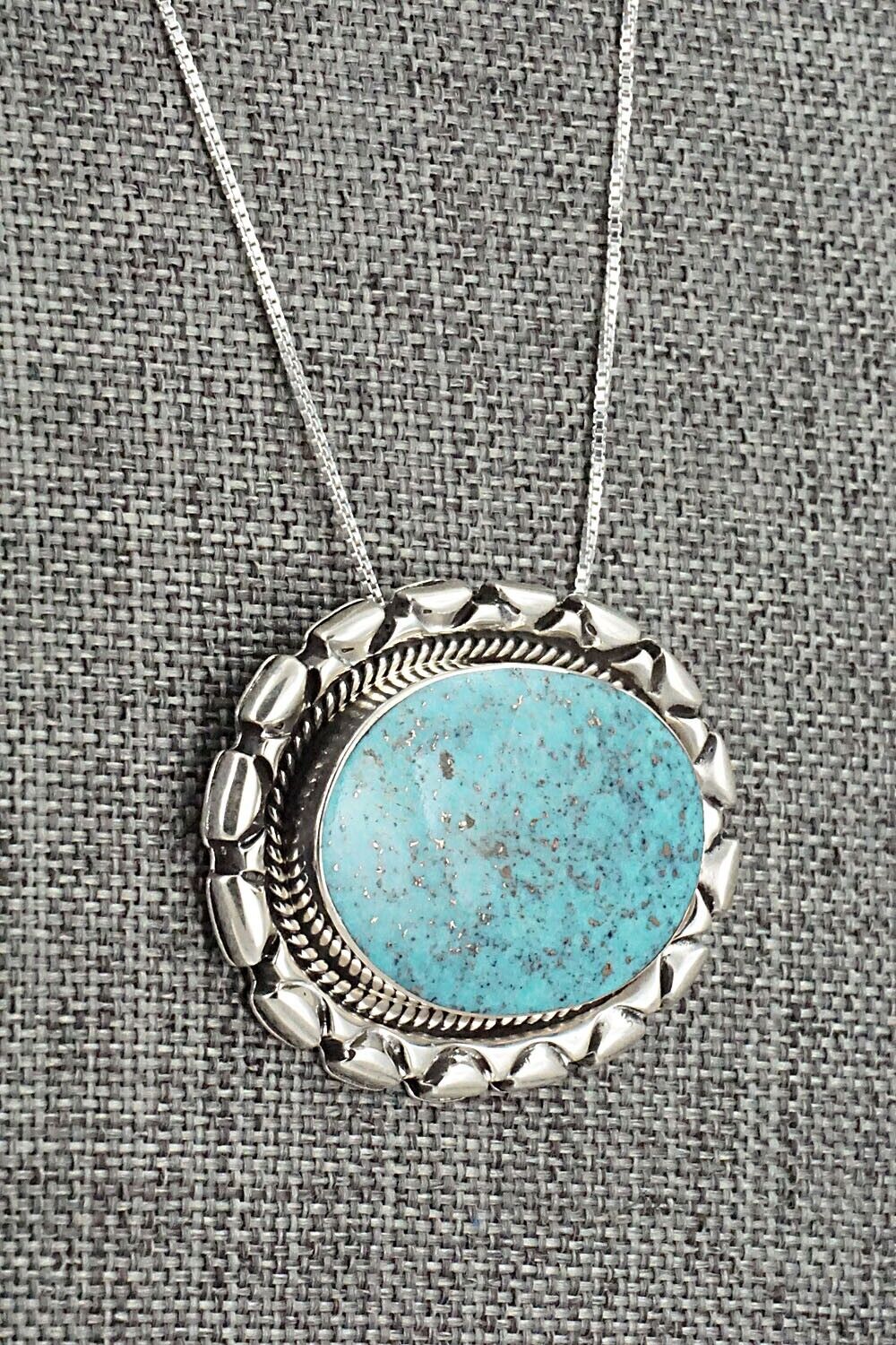 Turquoise & Sterling Silver Necklace - Jimson Belin