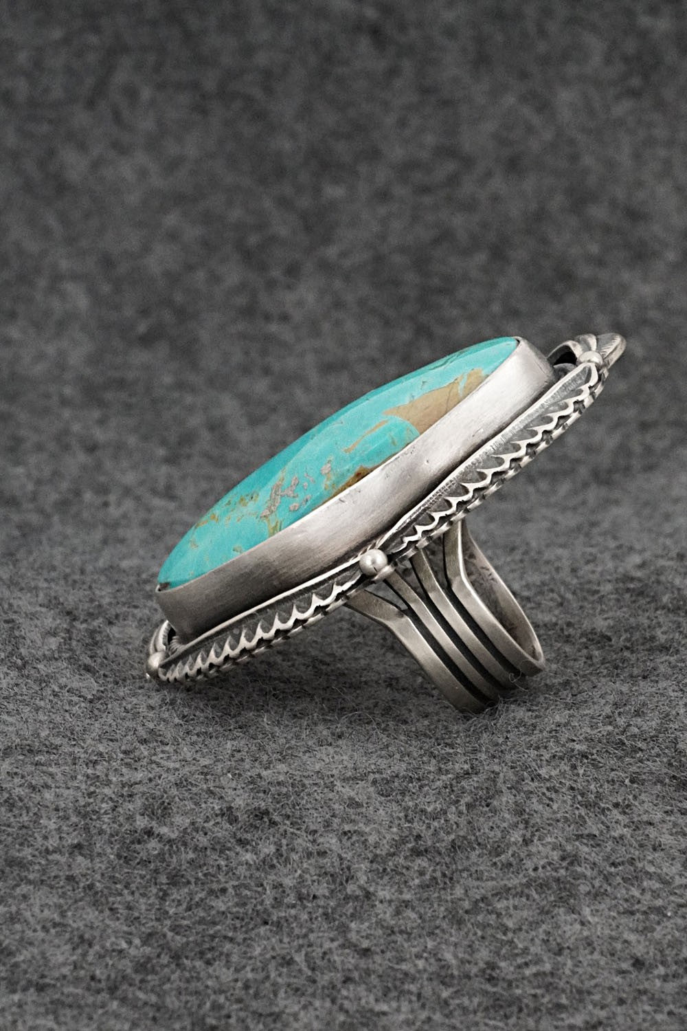 Turquoise & Sterling Silver Ring - Randy Boyd - Size 6.5