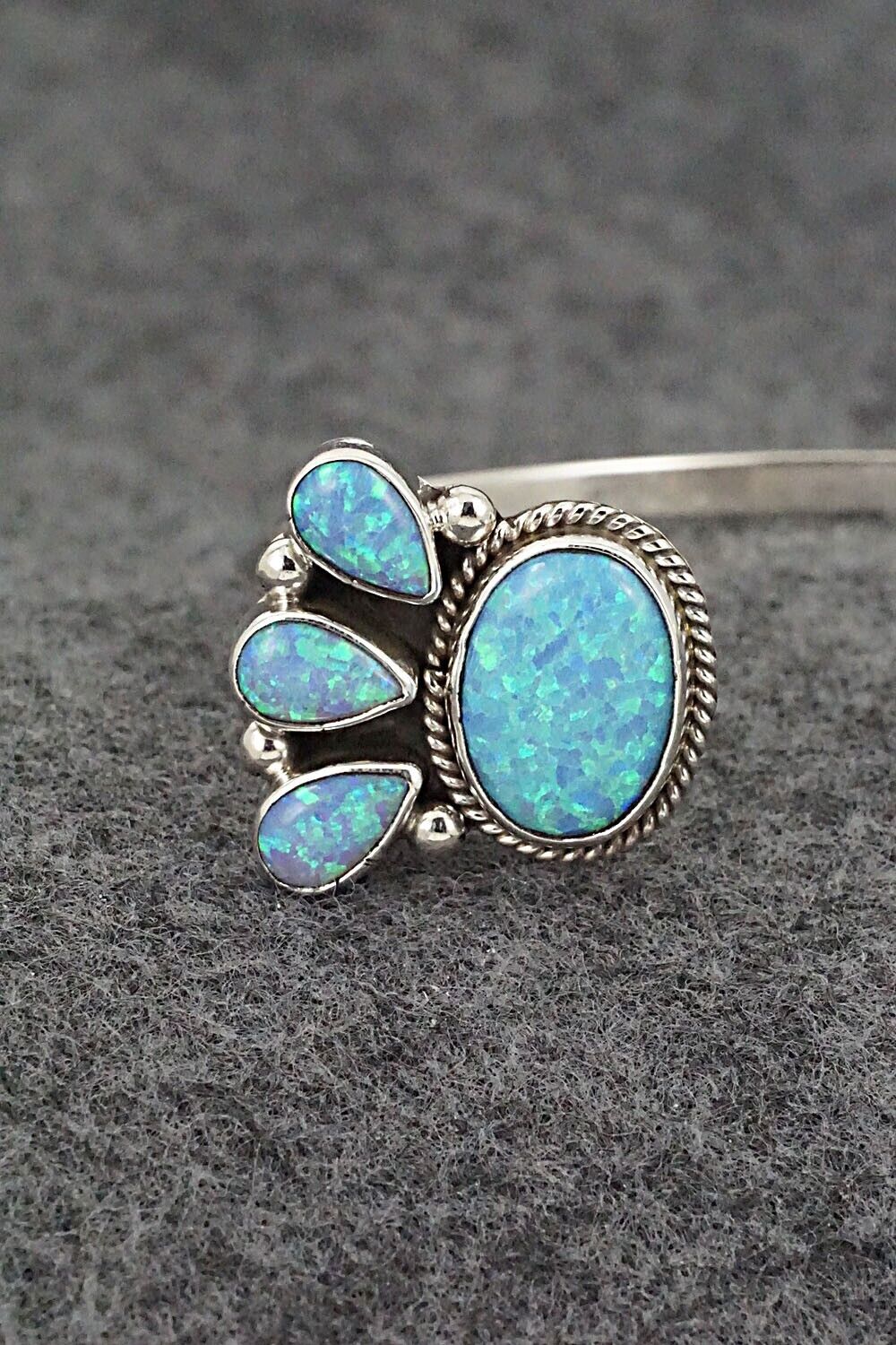 Opalite & Sterling Silver Bracelet - Annie Sleuth