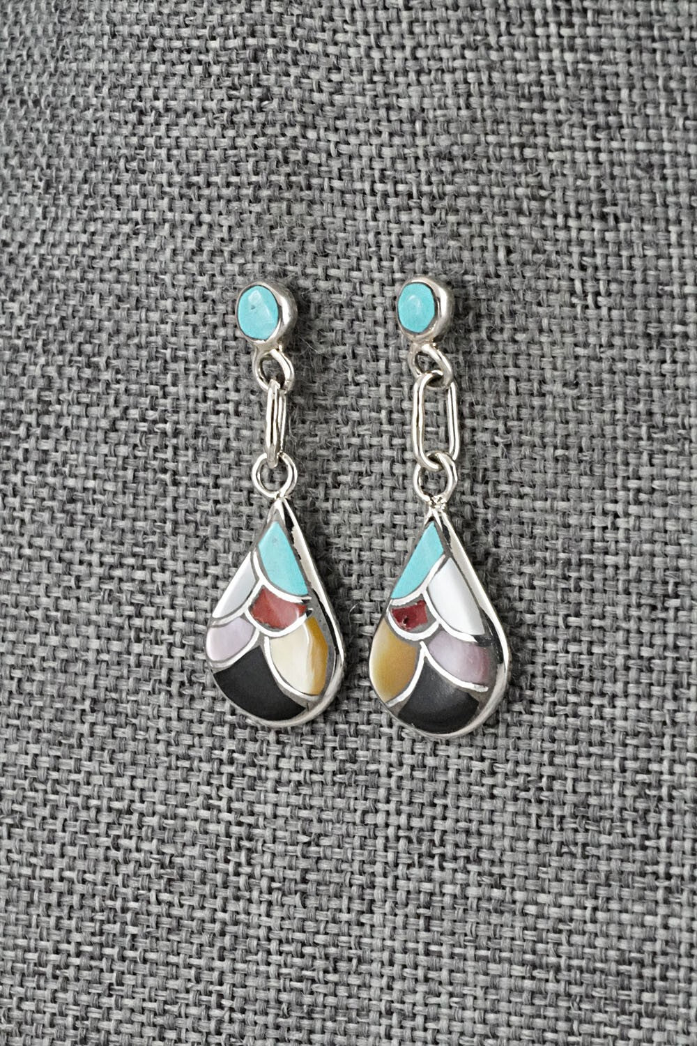 Multi-Stone & Sterling Silver Earrings - Orena Leekya