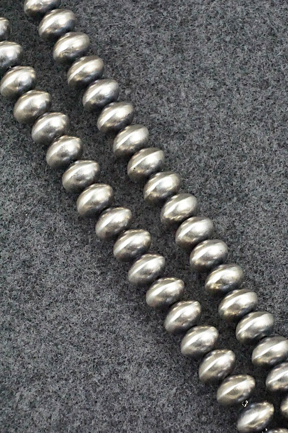 Sterling Silver Navajo Pearl Necklace 30" - Bryannen Halwood