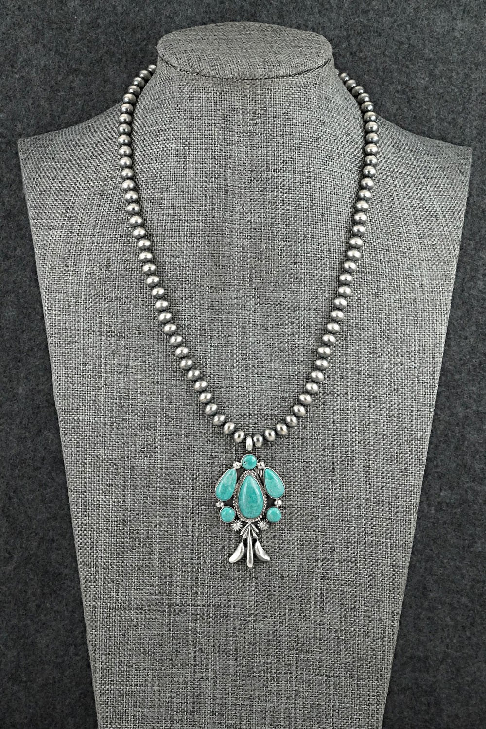 Turquoise & Sterling Silver Necklace - Bobby Platero