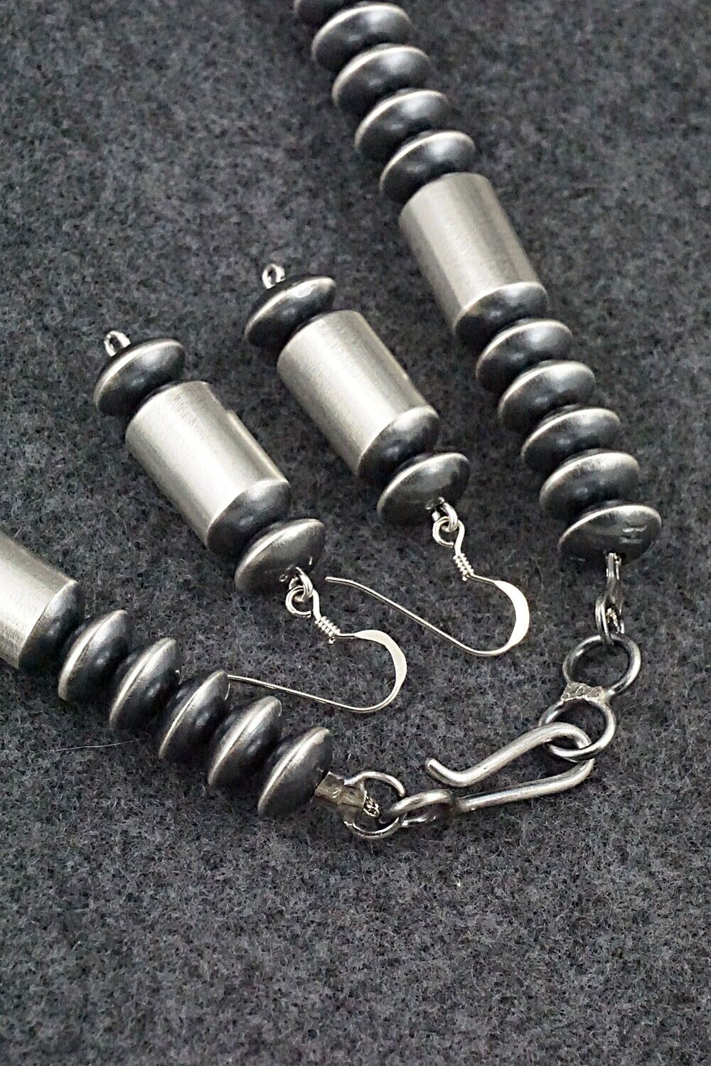 Navajo Pearl Sterling Silver Necklace Set - Tonisha Haley