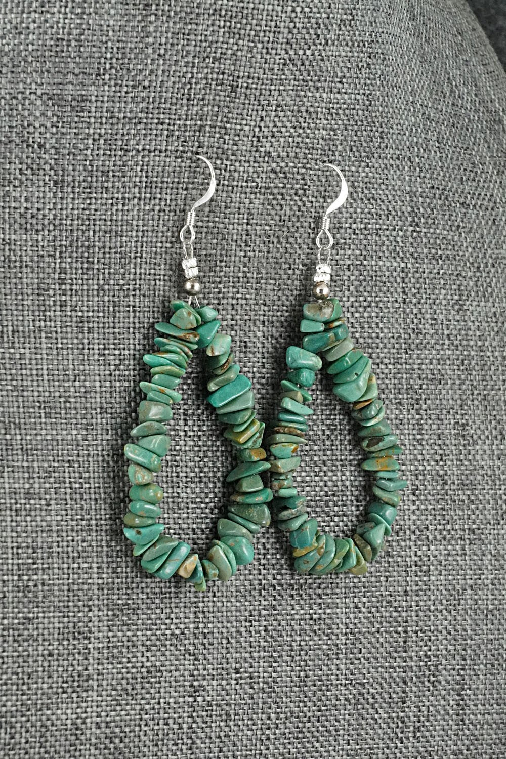 Turquoise & Sterling Silver Earrings - Doreen Jake