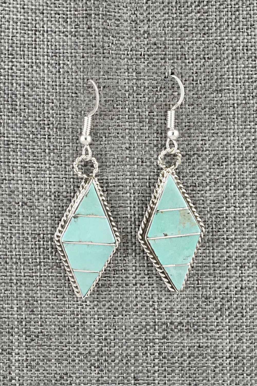 Turquoise & Sterling Silver Earrings - Andrew Enrico