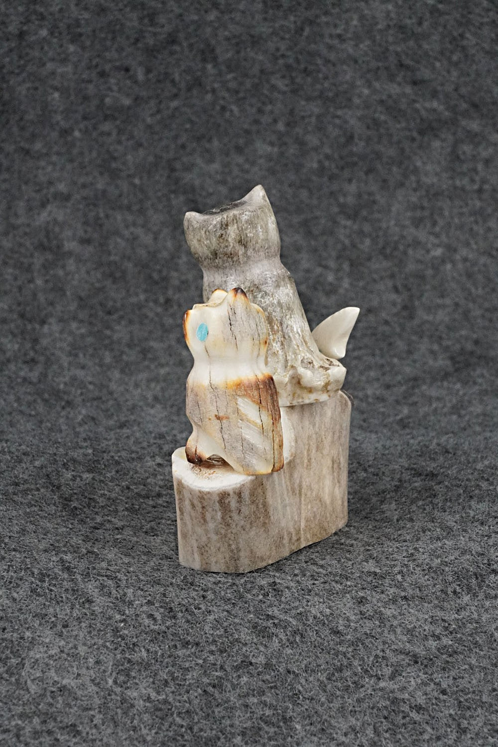 Owls Zuni Fetish Carving - Marvelita Phillips