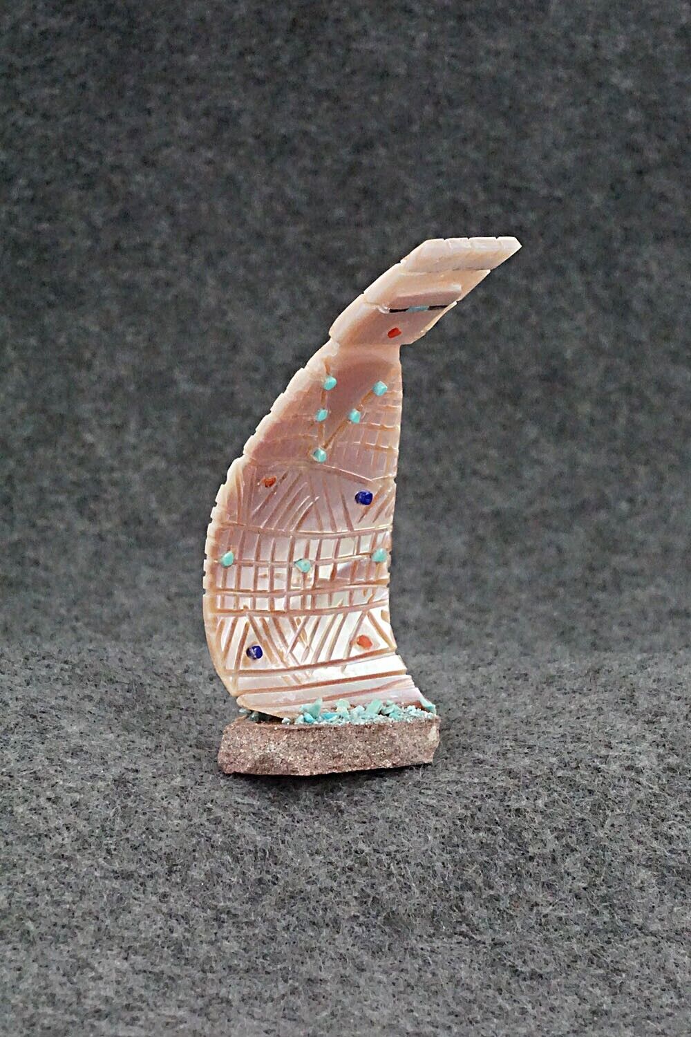 Corn Maiden Zuni Fetish Carving - Carl Etsate