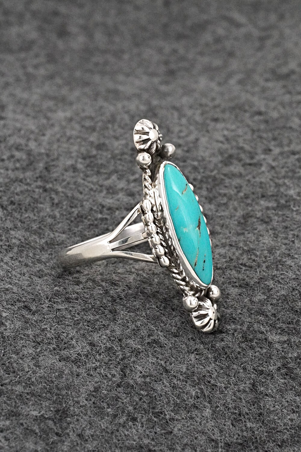Turquoise & Sterling Silver Ring - Daniel Benally - Size 9.75