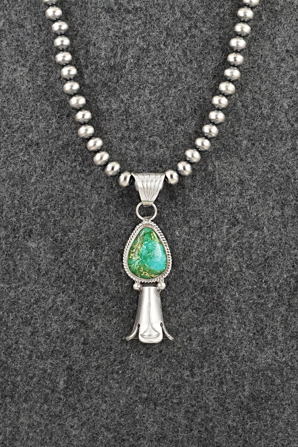 Turquoise & Sterling Silver Necklace - Samuel Yellowhair