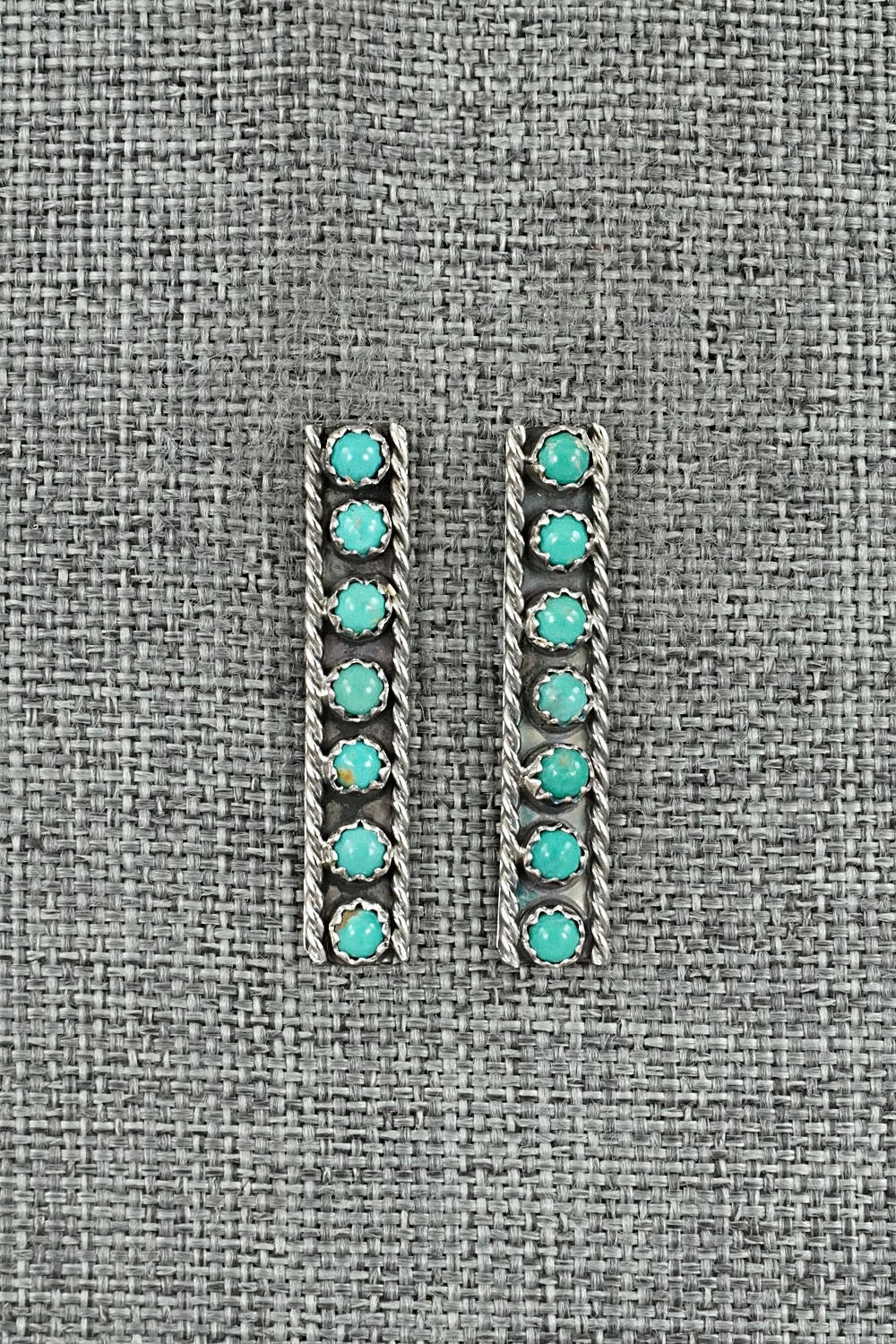 Turquoise & Sterling Silver Earrings - Dominic Duboise