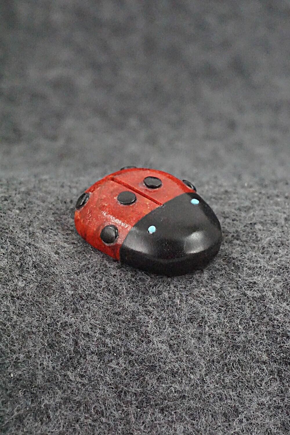Ladybug Zuni Fetish Carving - Reynold Lunasee