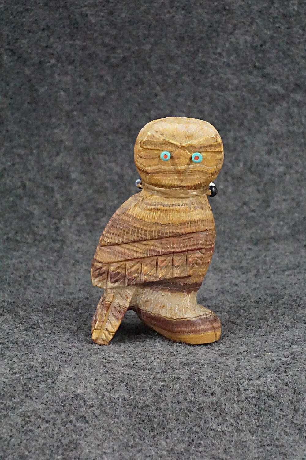 Owl Zuni Fetish Carving - Douglas Martza