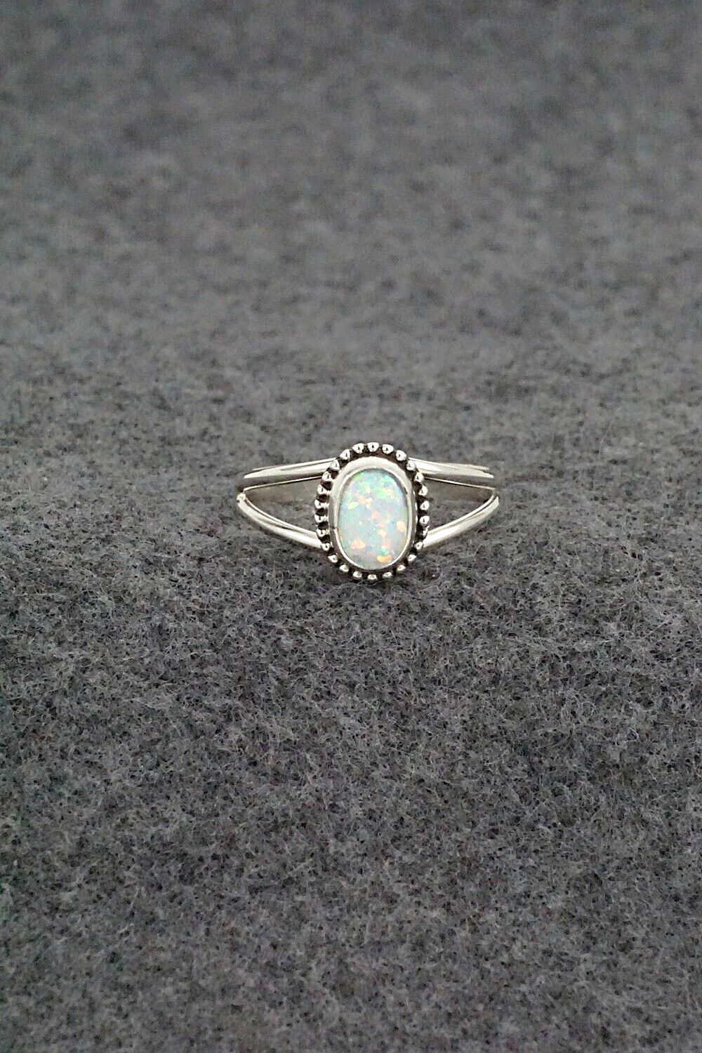 Opalite & Sterling Silver Ring - Jan Mariano - Size 8.5
