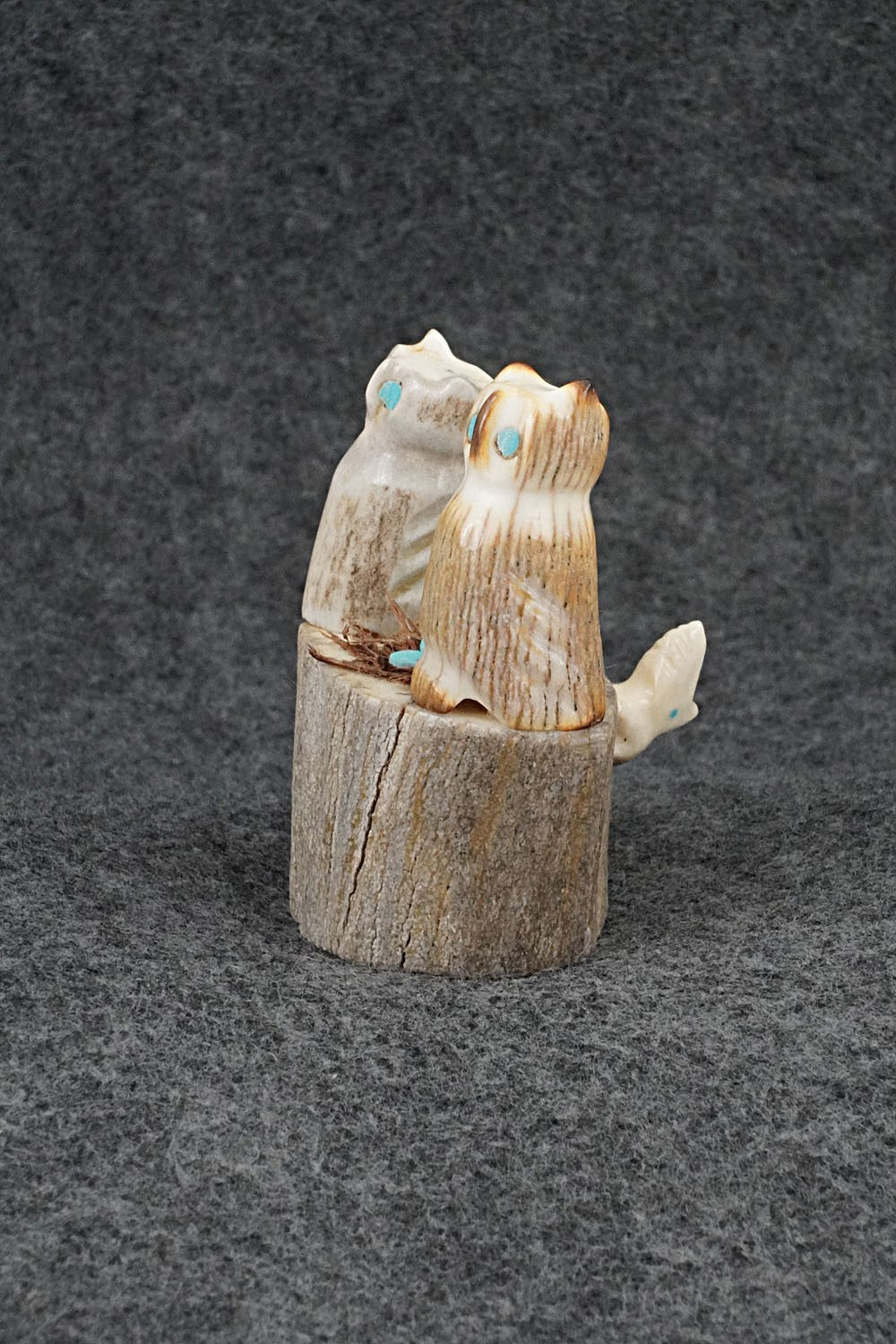 Owls Zuni Fetish Carving - Marvelita Phillips