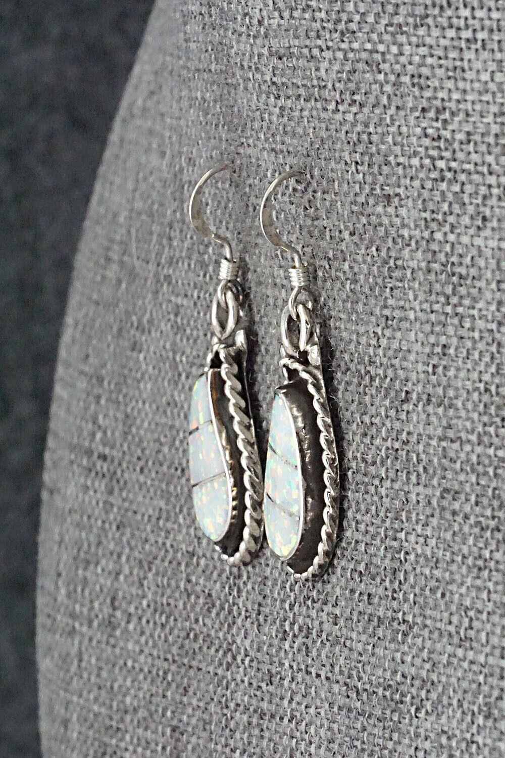Opalite & Sterling Silver Earrings - Susie Lowsayatee