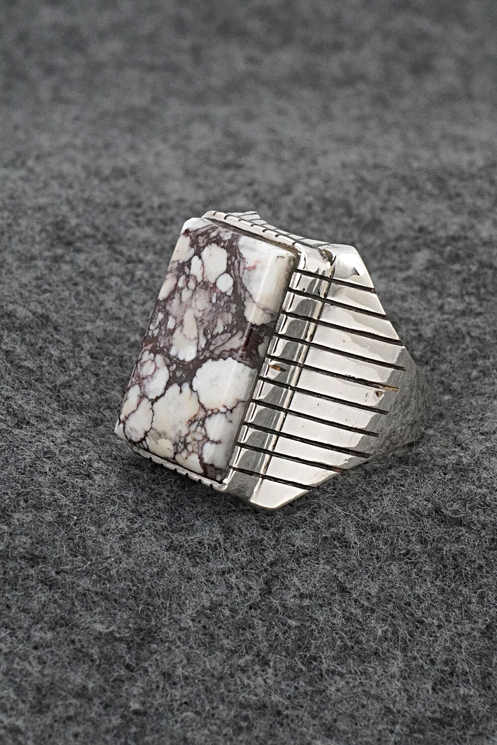 Wild Horse & Sterling Silver Ring - Trevor Jack - Size 9.5