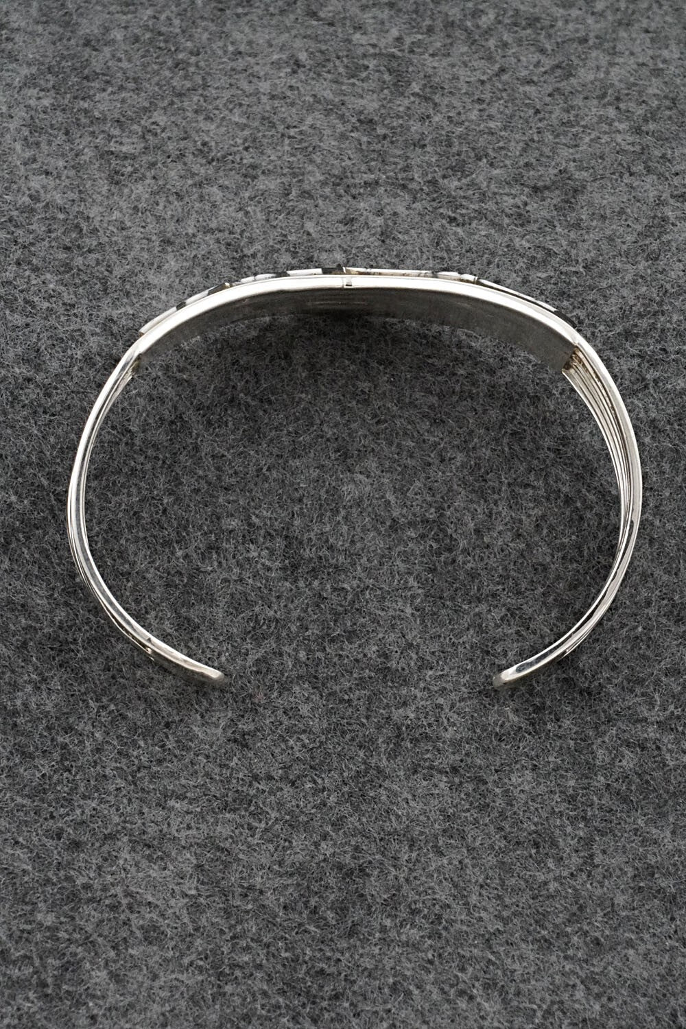 White Buffalo & Sterling Silver Inlay Bracelet - Jamie Johnson