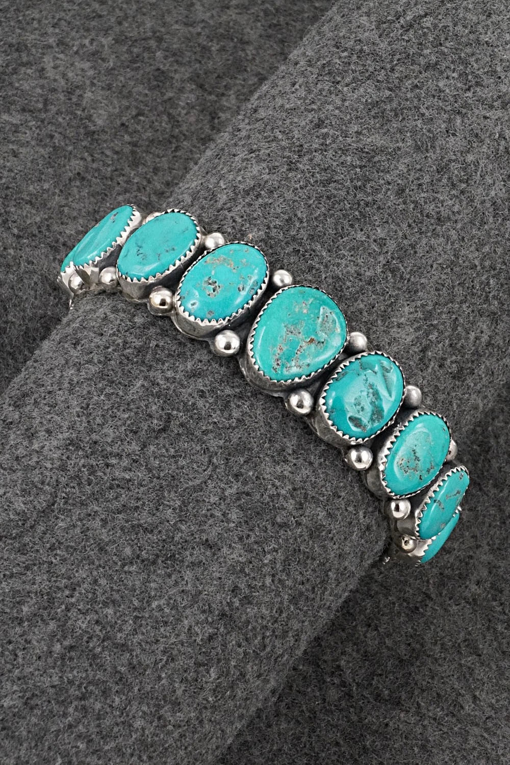 Turquoise & Sterling Silver Bracelet - Wilbert Muskett Sr.