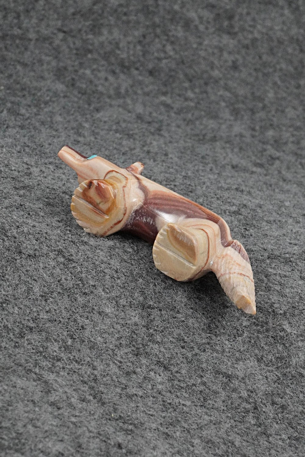 Wolf Zuni Fetish Carving - Ronnie Lunasee