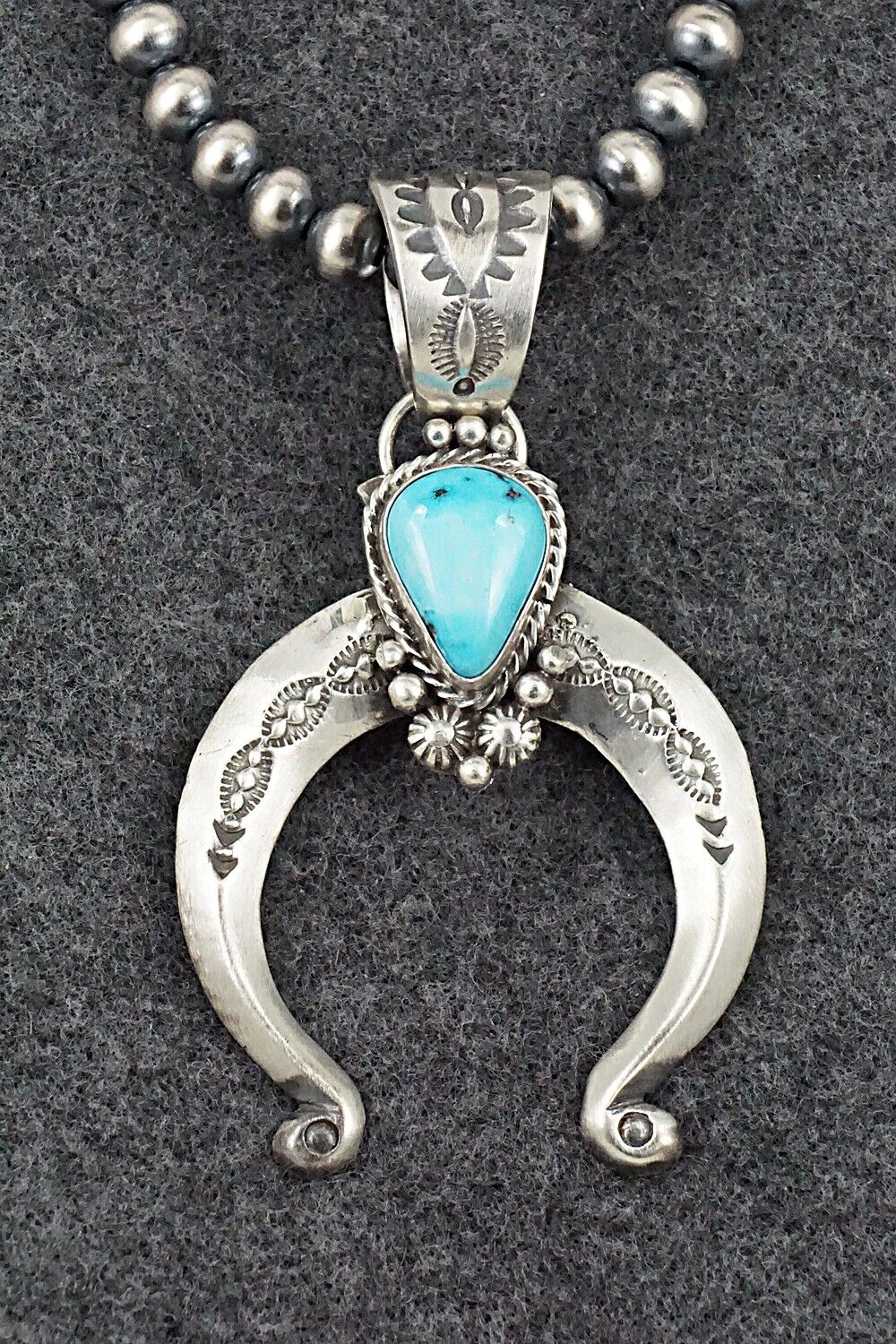 Turquoise & Sterling Silver Necklace - Samuel Yellowhair