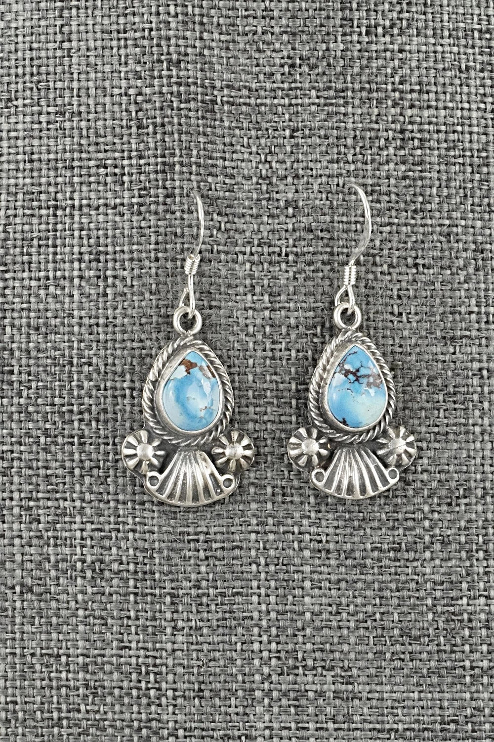 Turquoise & Sterling Silver Earrings - Verley Betone