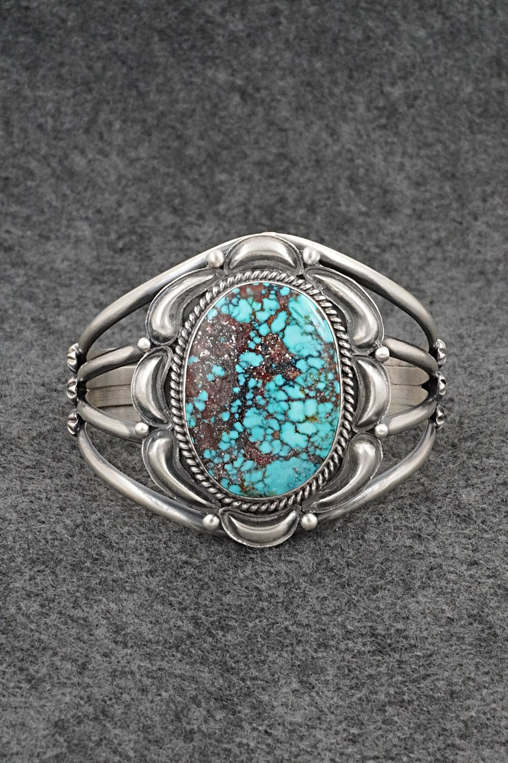 Turquoise & Sterling Silver Bracelet - Raymond Delgarito