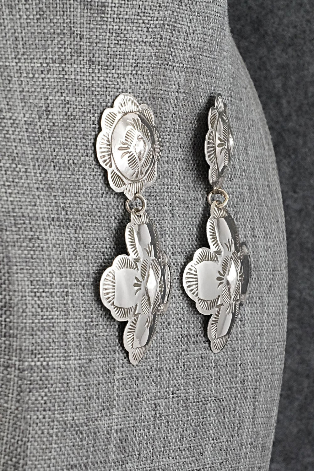 Sterling Silver Earrings - Bertha Begay
