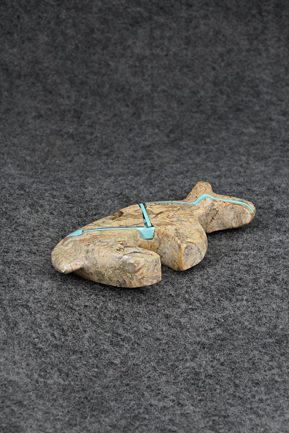 Bobcat Zuni Fetish Carving - Kenric Laiwakete