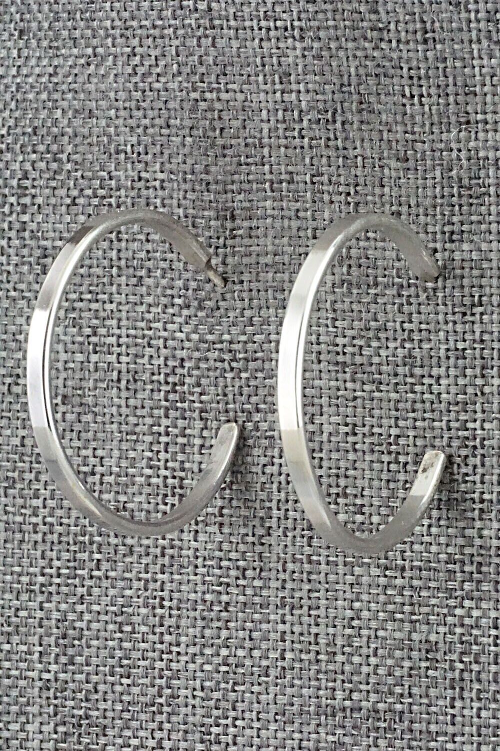 Sterling Silver Hoop Earrings - Elaine Tahe