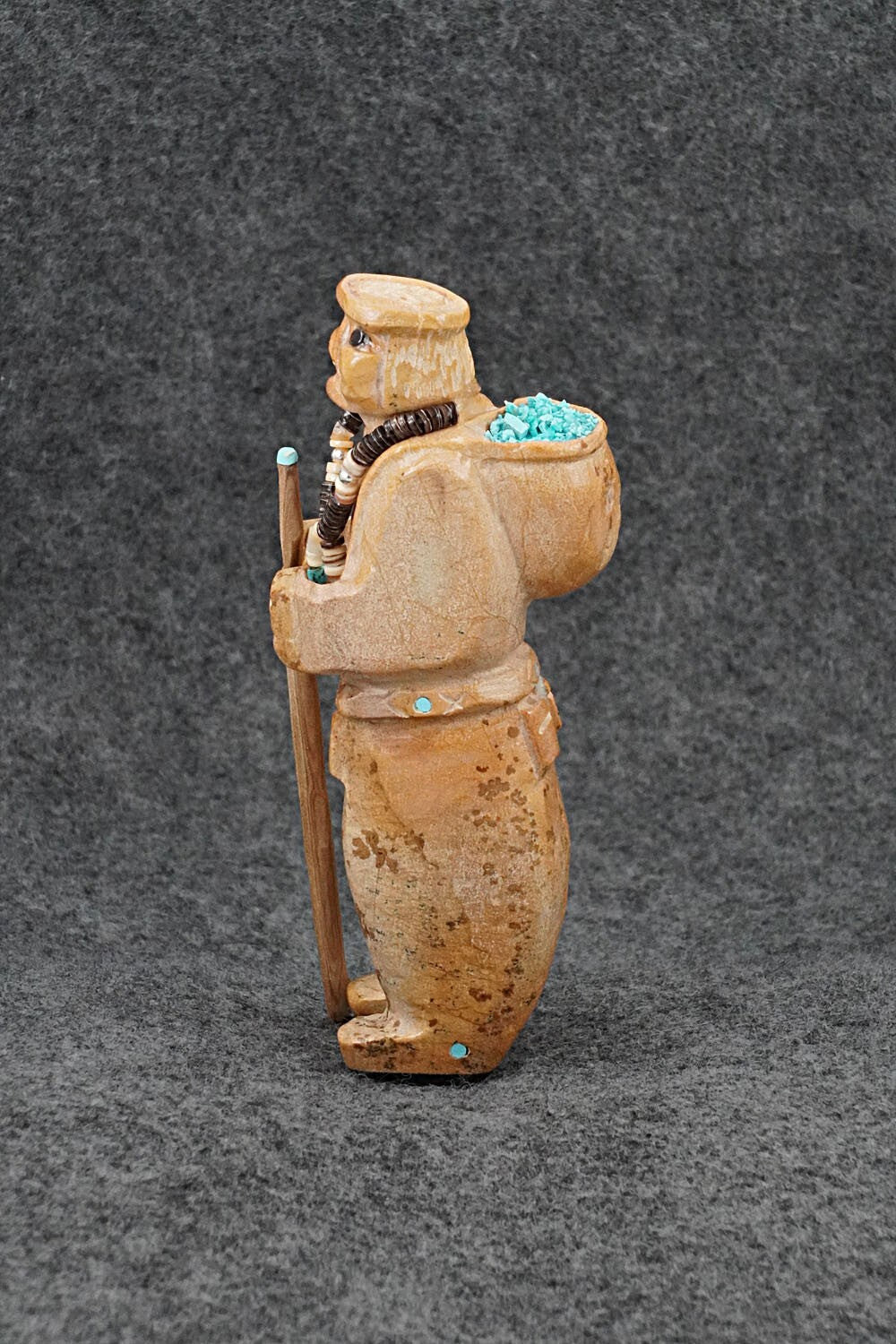 Hopi Man Zuni Fetish Carving - Freddie Leekya