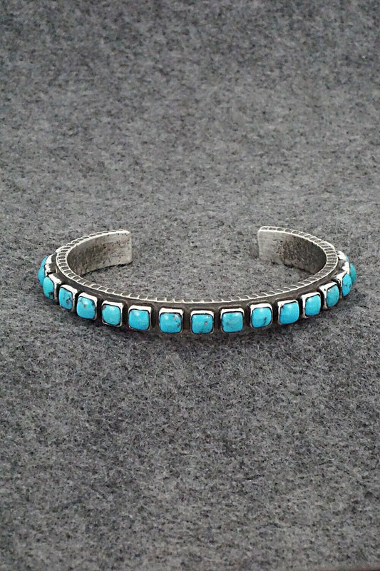 Turquoise & Sterling Silver Bracelet - Ernest Rangel