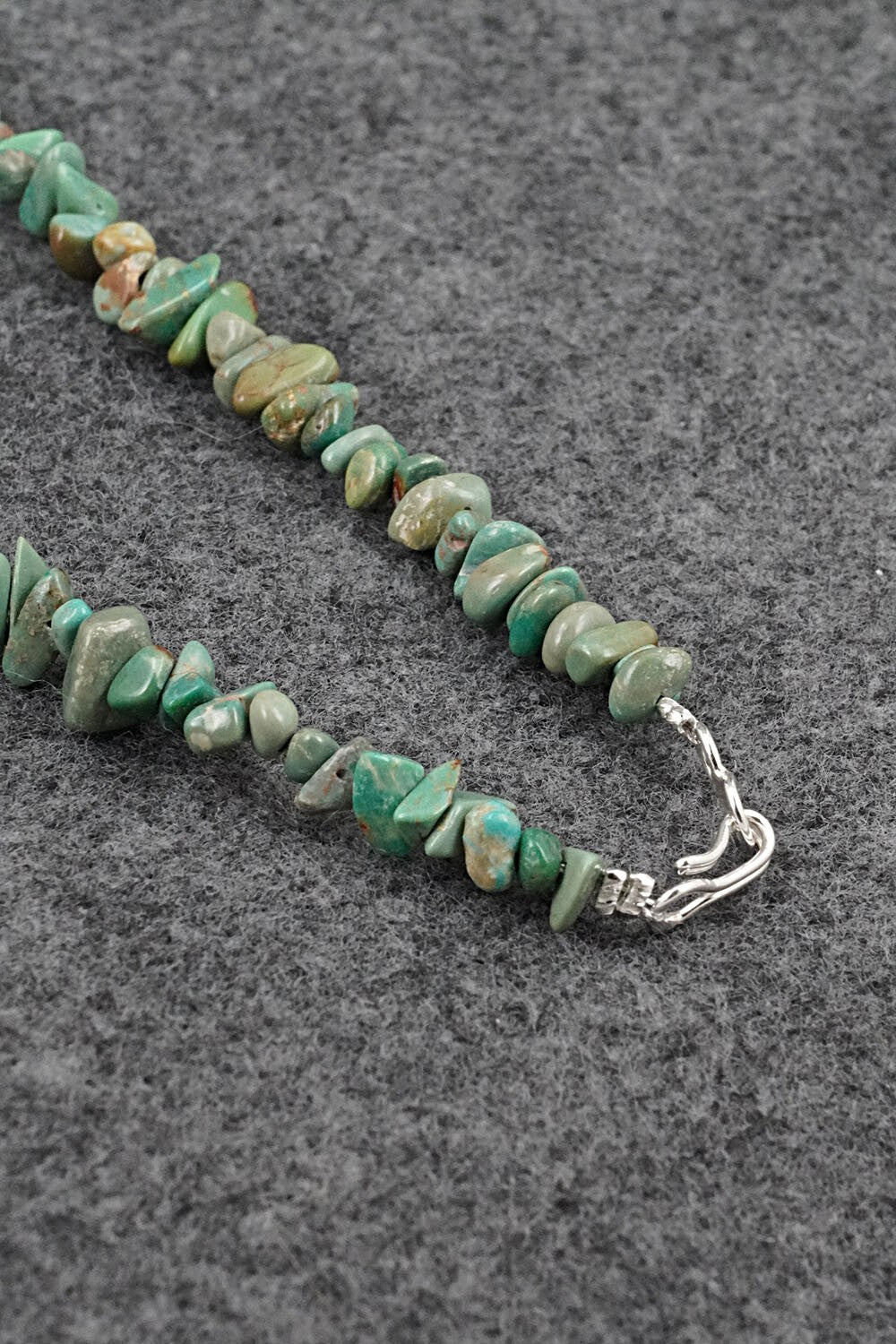 Turquoise & Sterling Silver Necklace 18" - Louise Joe