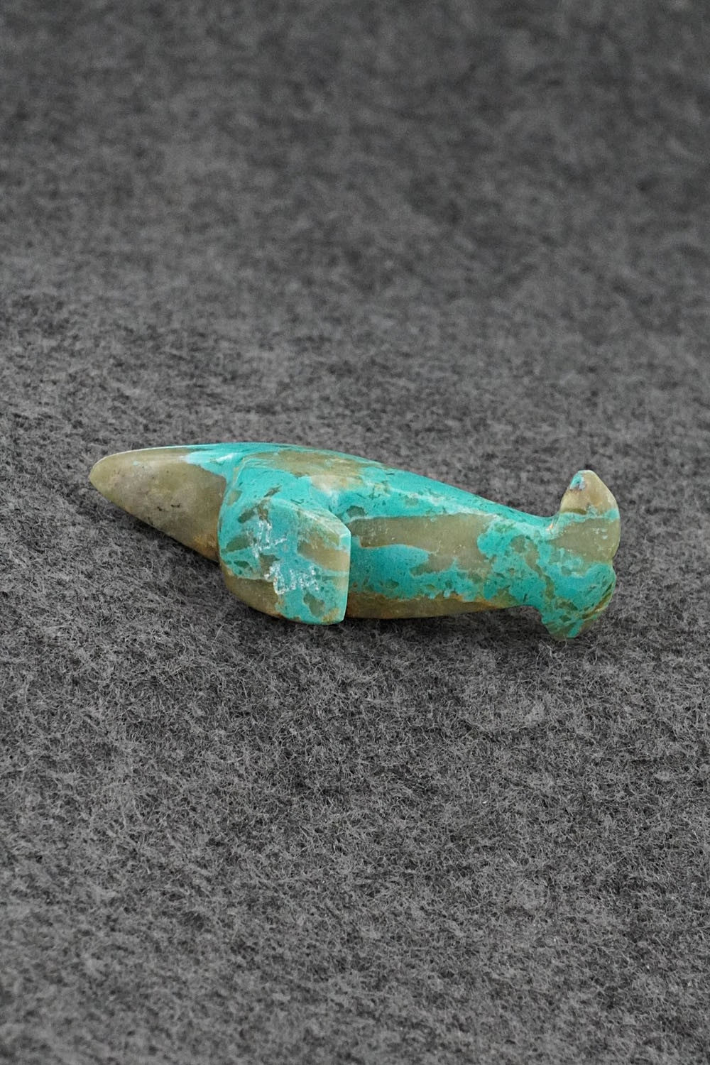 Dolphin Zuni Fetish Carving - Kenric Laiwekete