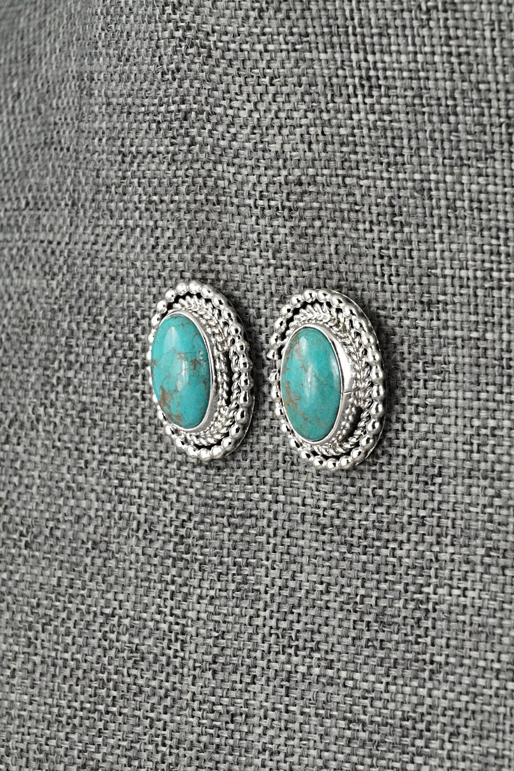 Turquoise & Sterling Silver Earrings - Rita Largo