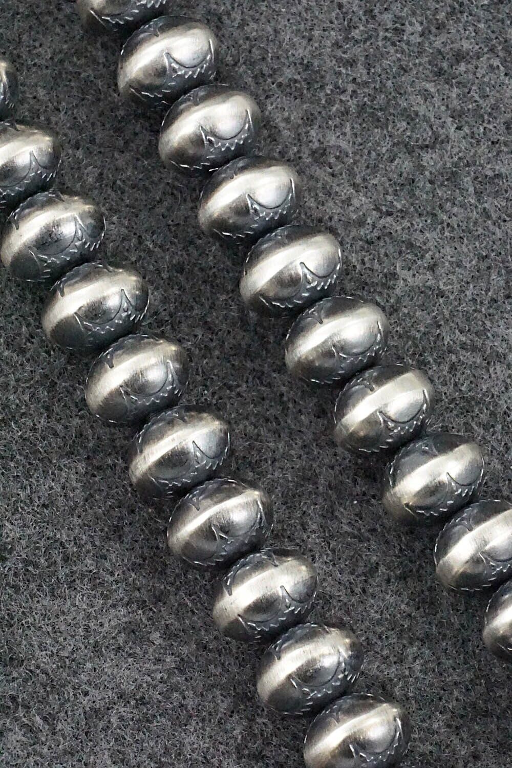 Sterling Silver Navajo Pearl Necklace 24" - Bryannen Halwood