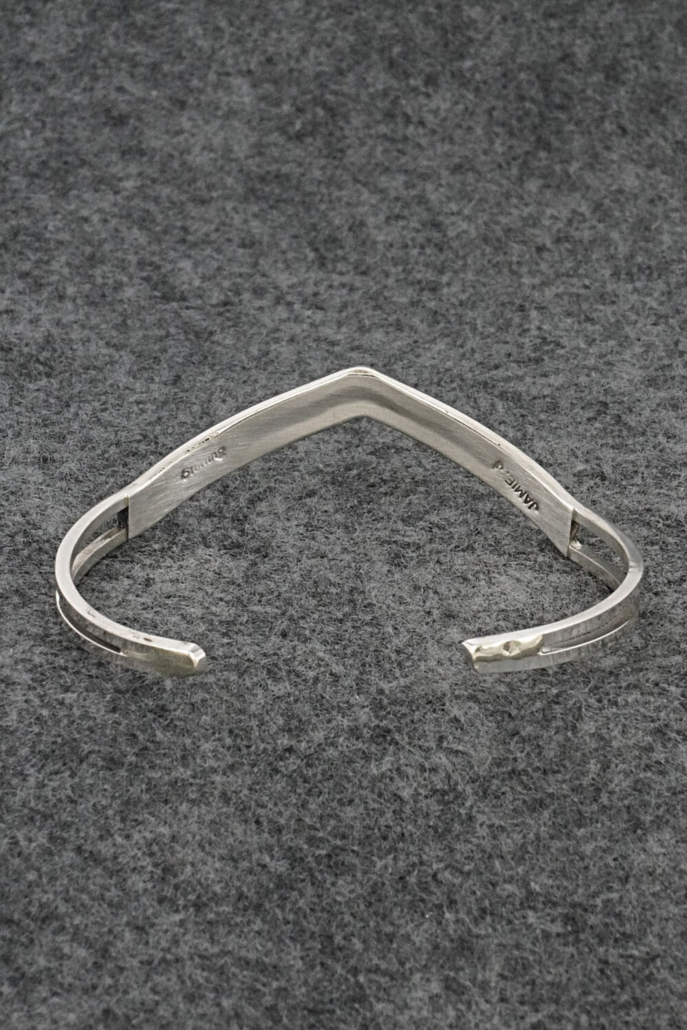 White Buffalo & Sterling Silver Inlay Bracelet - Jamie Johnson