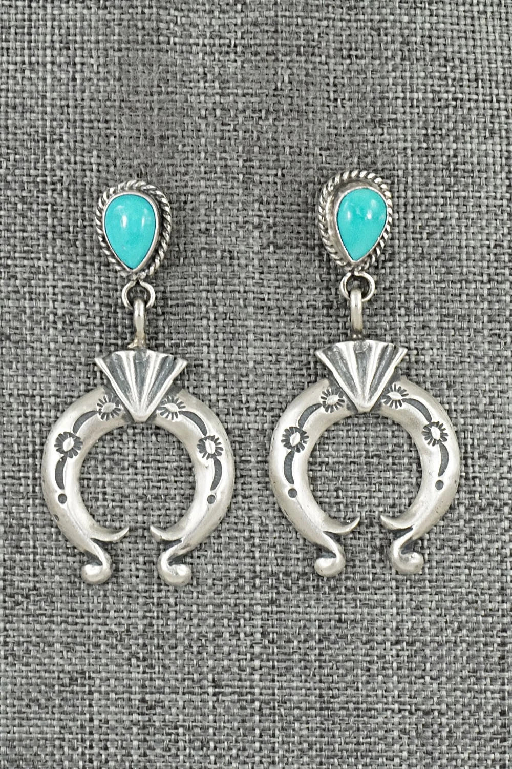 Turquoise & Sterling Silver Earrings - Sharon McCarthy