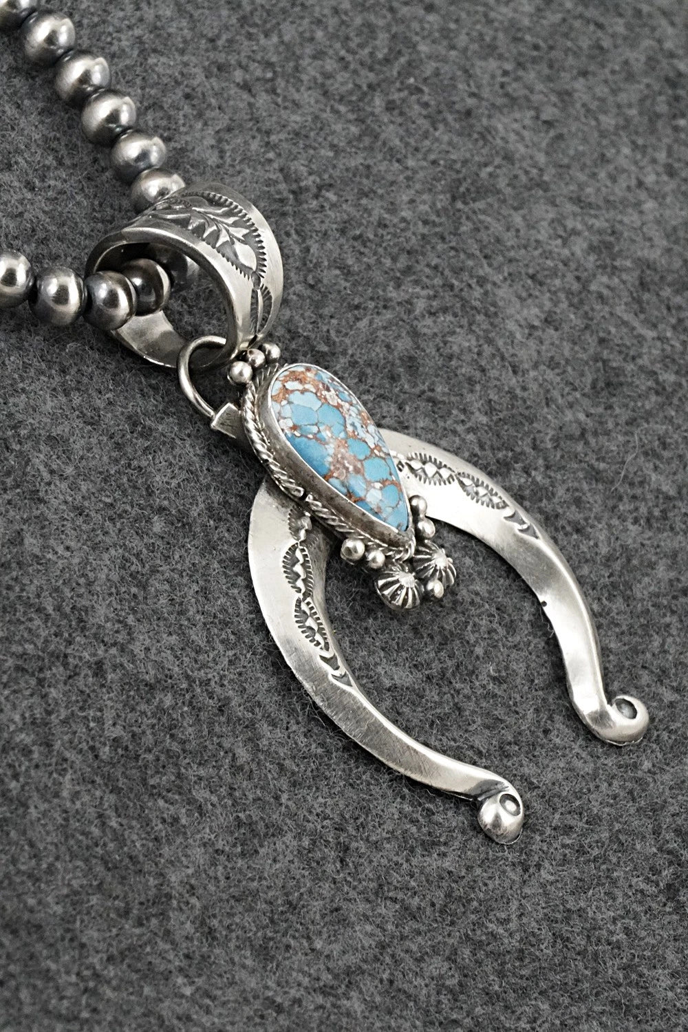 Turquoise & Sterling Silver Necklace - Samuel Yellowhair