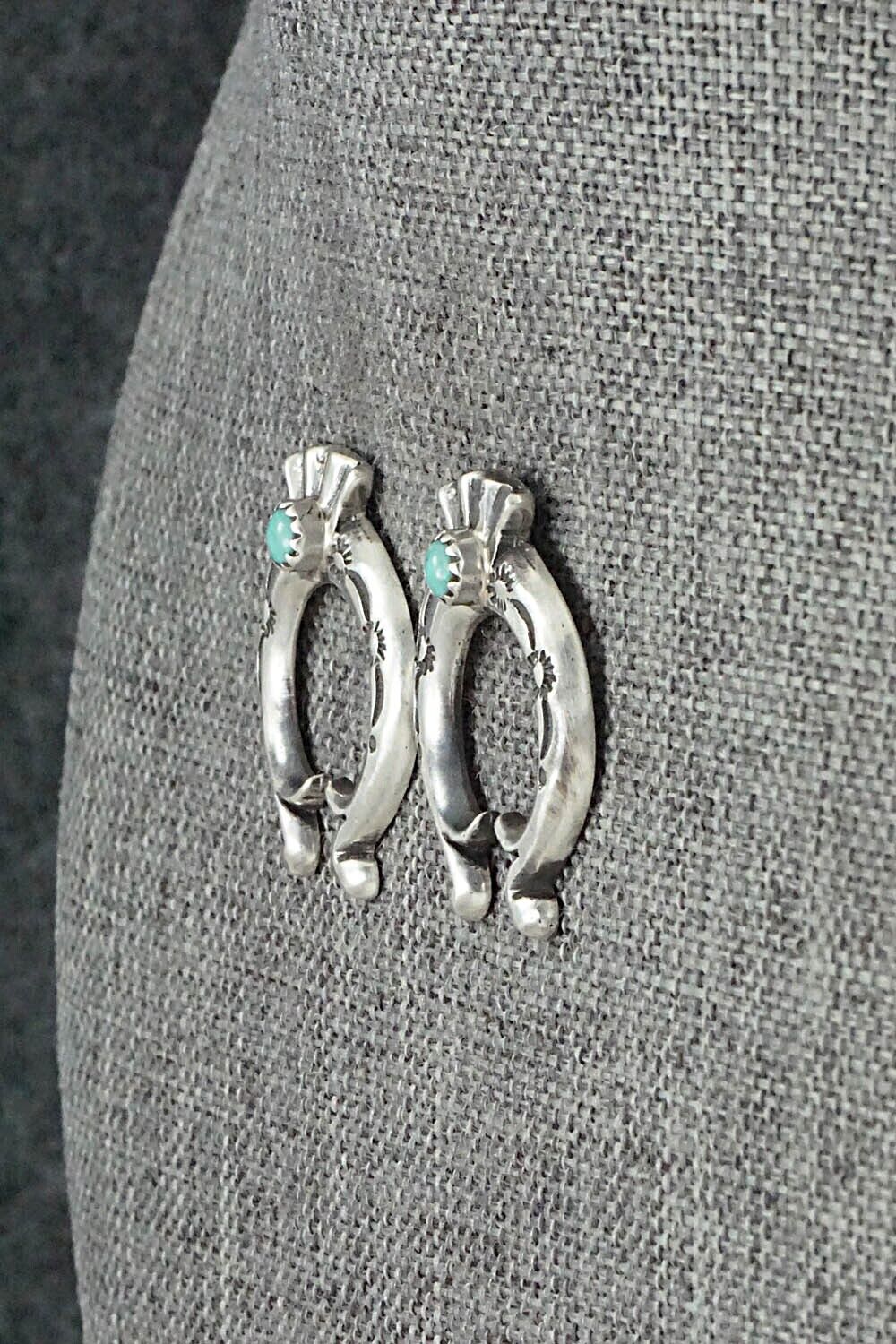 Turquoise & Sterling Silver Earrings - Paige Gordon
