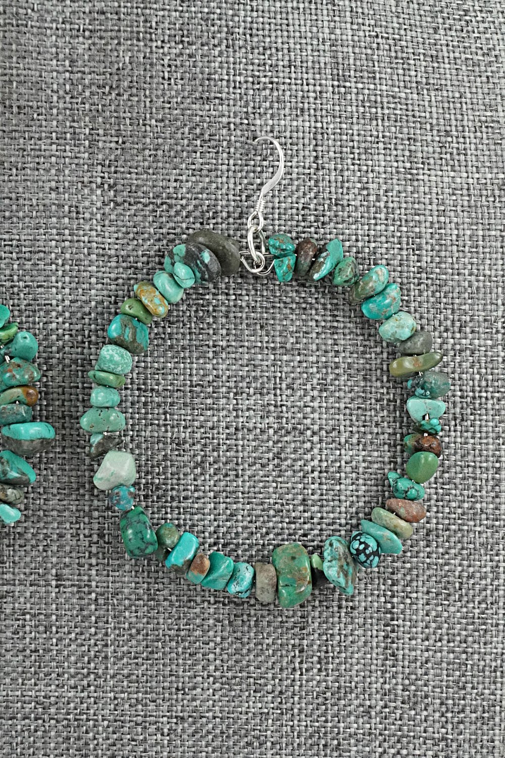 Turquoise & Sterling Silver Earrings - Doreen Jake