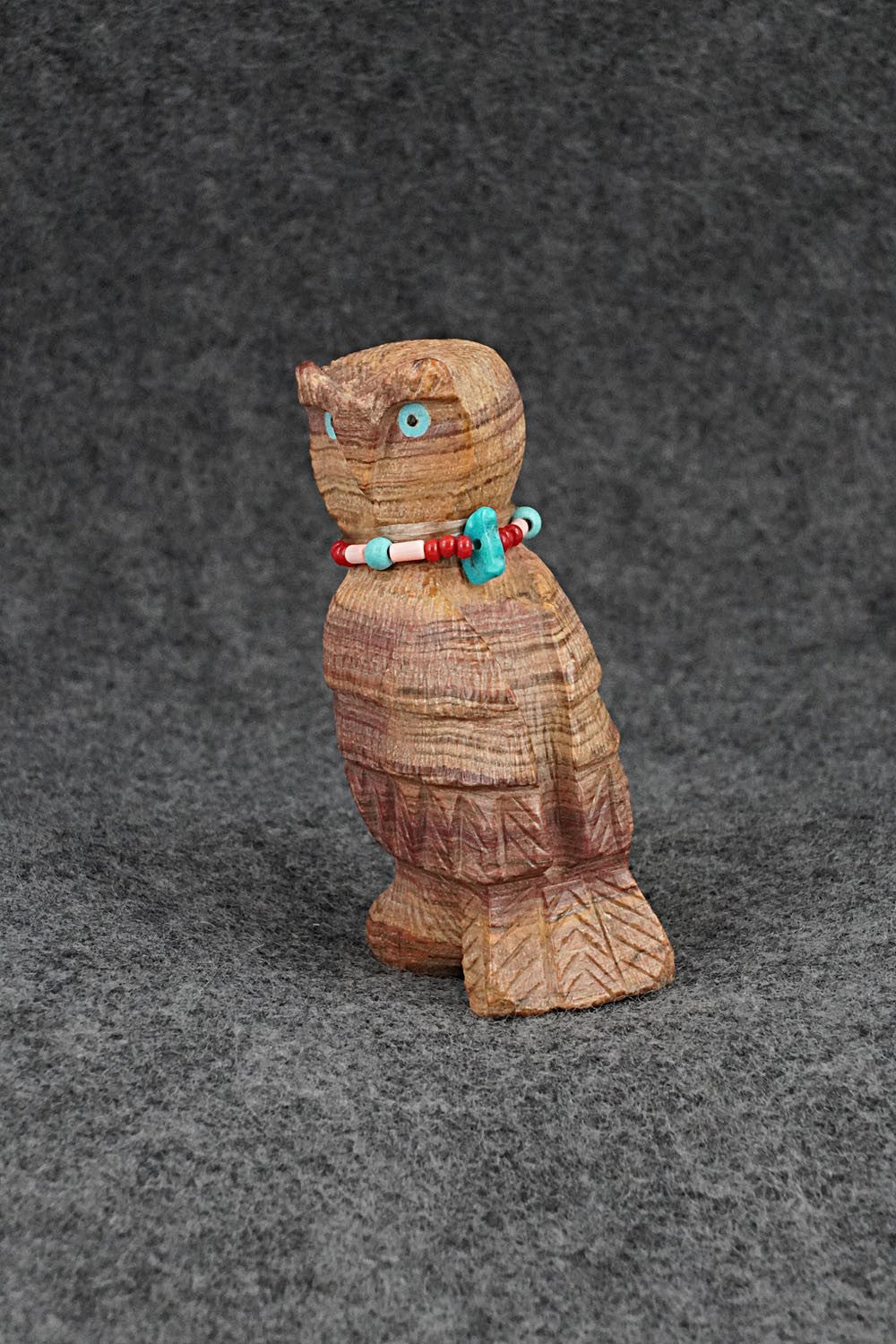 Owl Zuni Fetish Carving - Douglas Martza