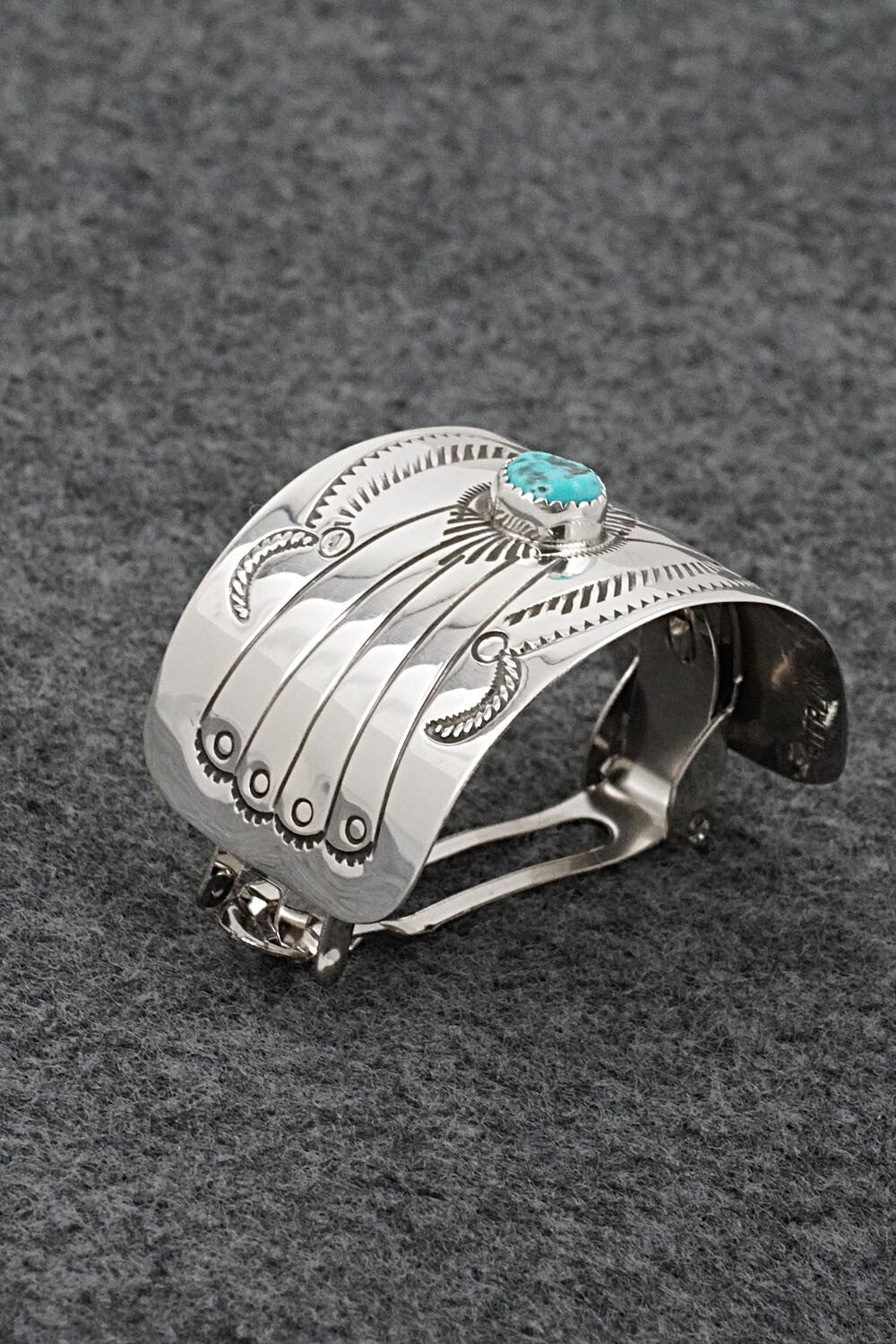 Turquoise & Sterling Silver Hair Barrette - Jolene Begay