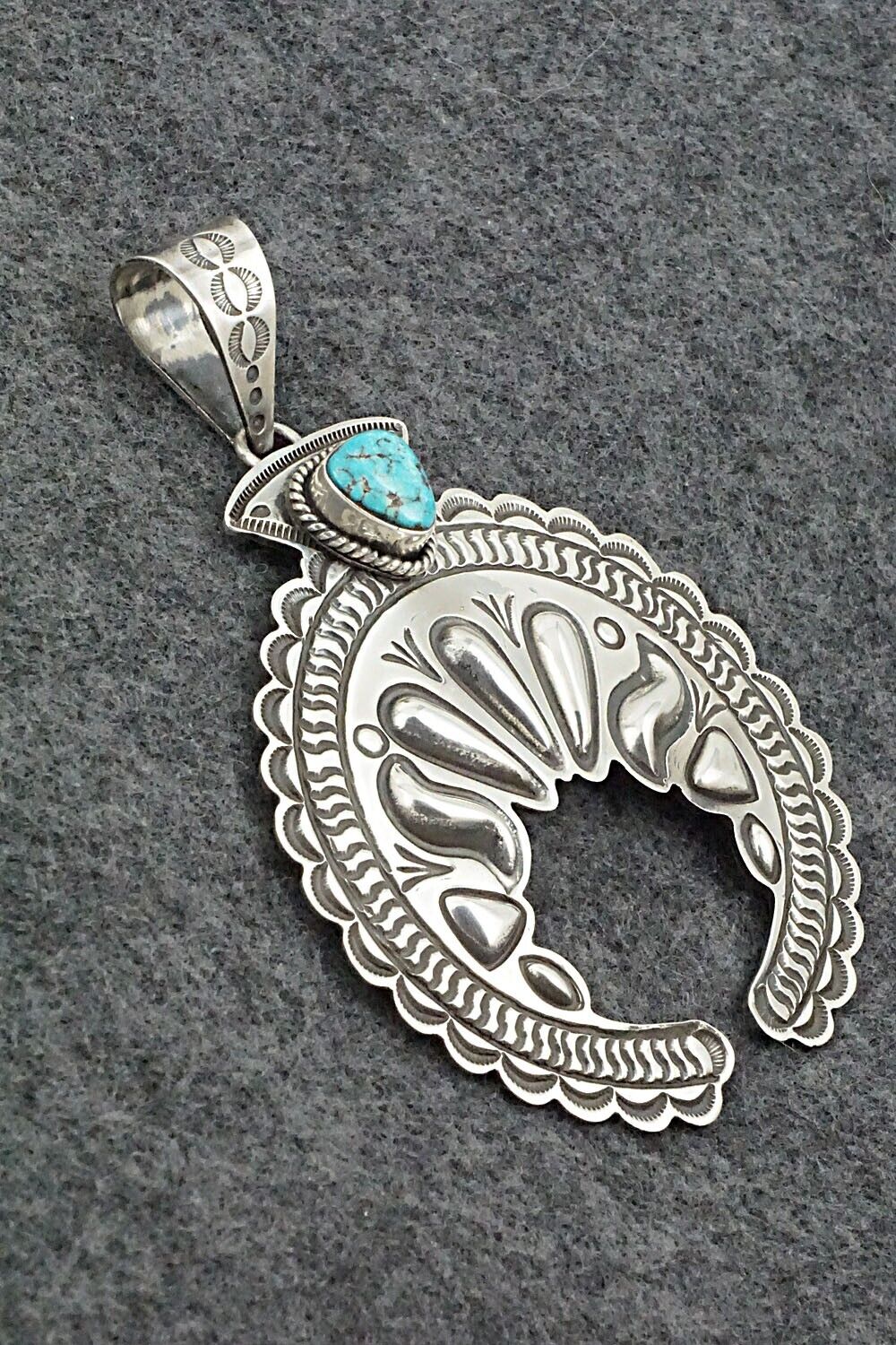 Turquoise & Sterling Silver Pendant - Alex Sanchez