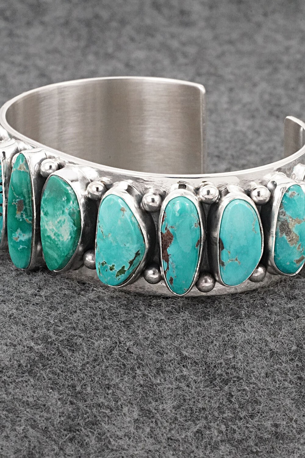 Turquoise & Sterling Silver Bracelet - Mark Yazzie