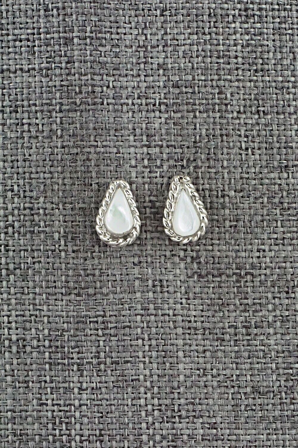 Mother of Pearl & Sterling Silver Earrings - Gina Dosedo