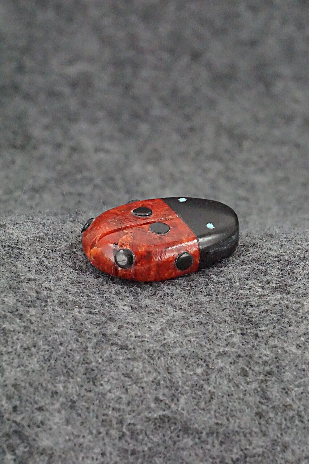Ladybug Zuni Fetish Carving - Reynold Lunasee