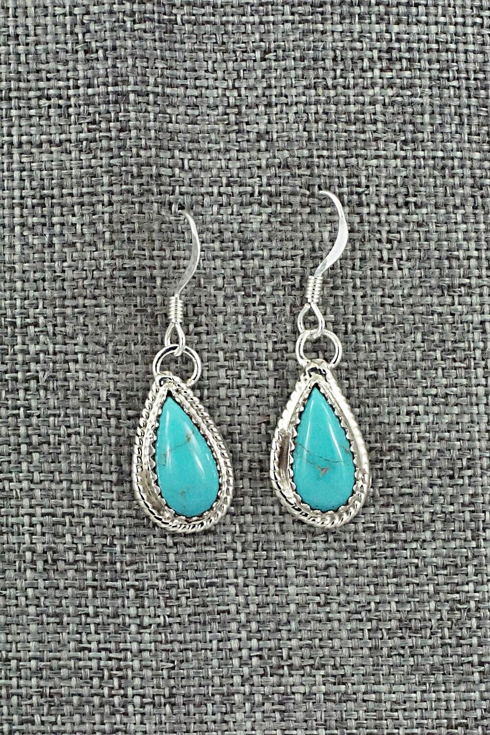 Turquoise & Sterling Silver Earrings - Angeline Platero
