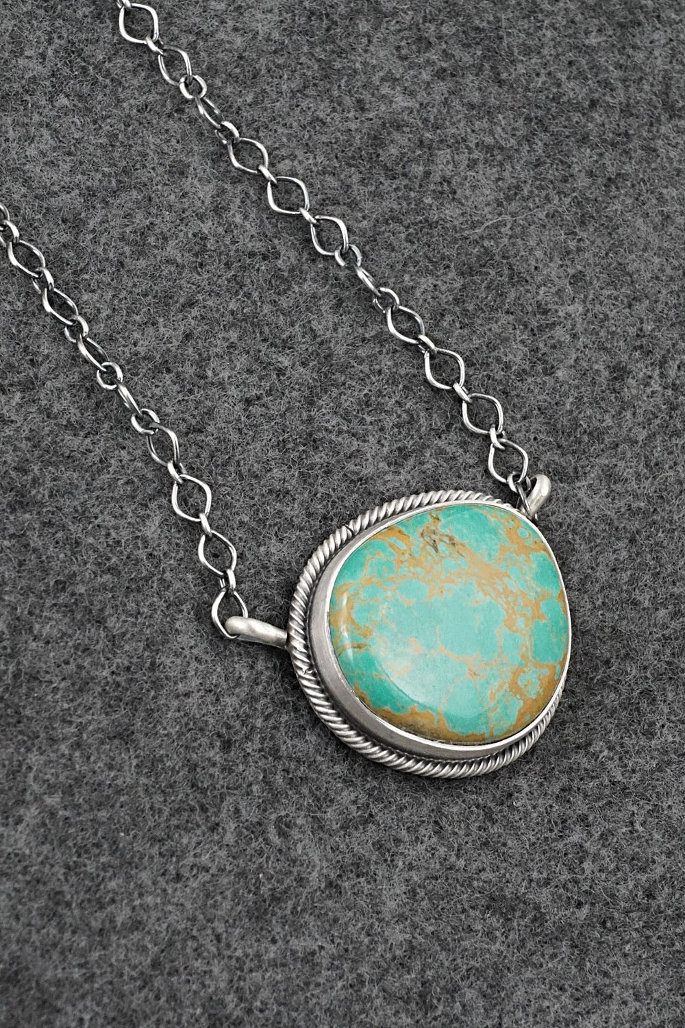 Turquoise & Sterling Silver Necklace - Darrin Livingston