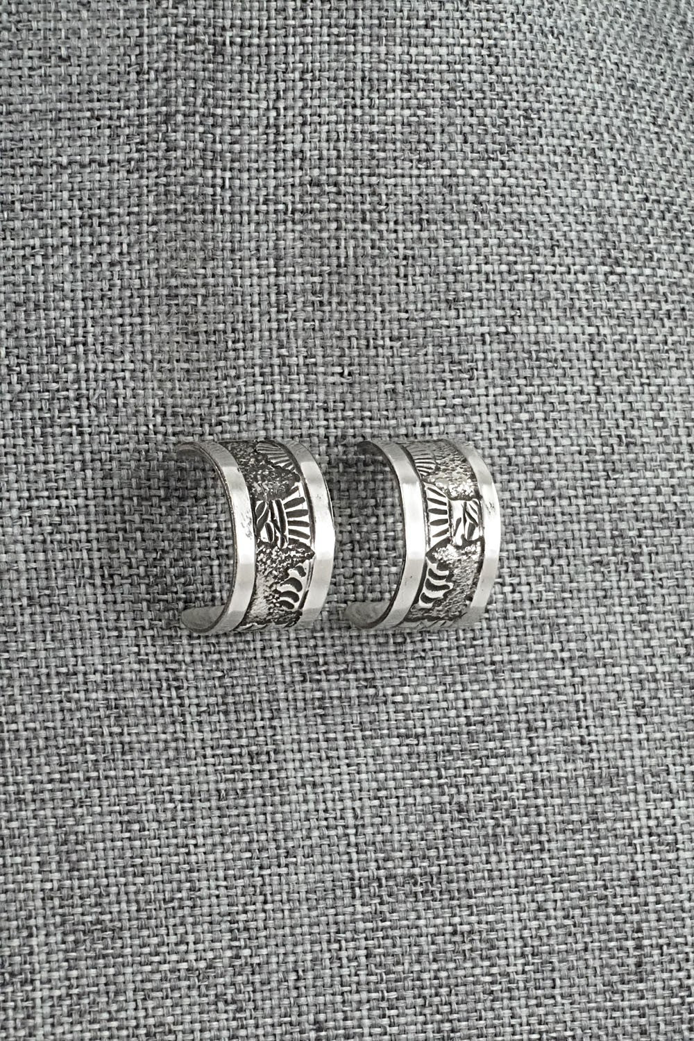 Sterling Silver Hoop Earrings - Elaine Becenti